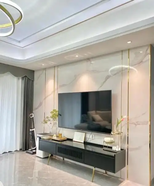 自己装修的新房,效果大方又精致,最喜欢电视墙,邻居都赞不绝口