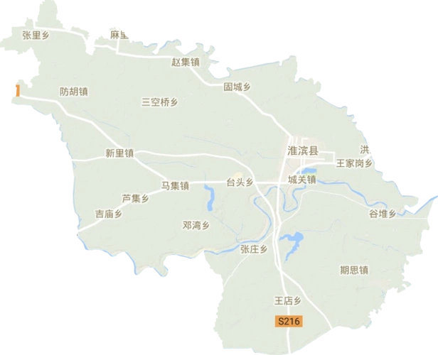 淮滨县高清地形地图