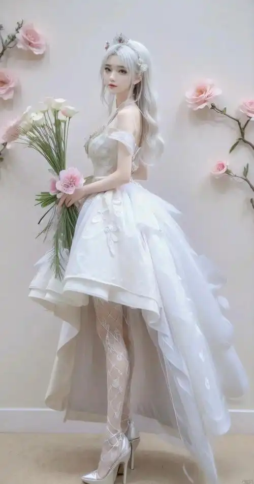 小医仙 高清美图/壁纸 白色纱裙,更显小医仙的仙气,更有婚纱的既视感!