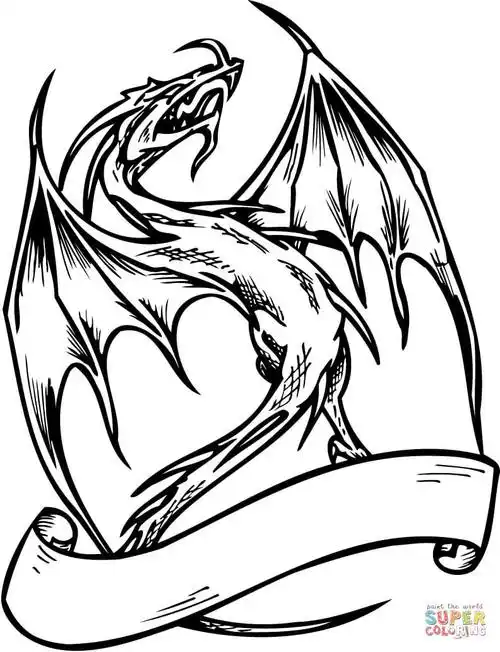 带横幅的龙简笔画图片龙的简笔画龙纹身图案上一篇:creazilla龙简笔画