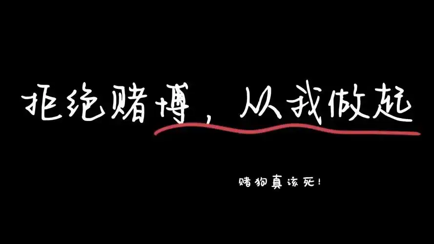 拒绝赌博,从我做起——赌狗真该死!