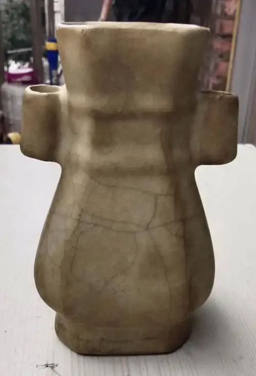 北宋官窑贯耳尊_瓷器_政和_器物