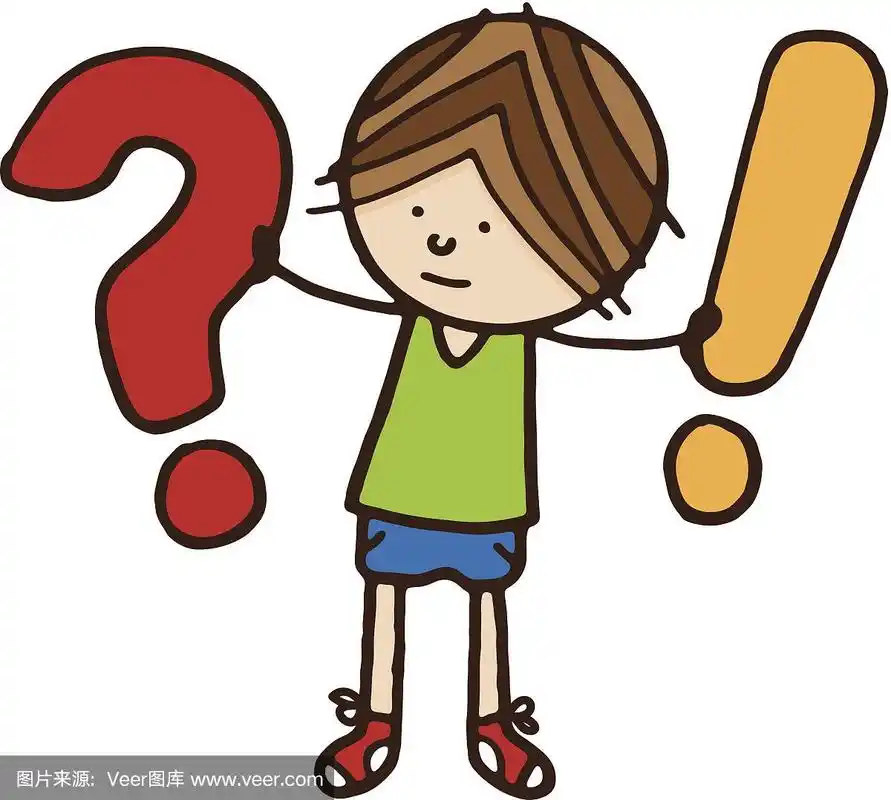 问号,男孩,文字,举起手,绘制