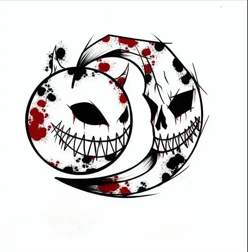 你的纹身毁皮了吗 恶魔笑脸.#tattoo #纹身 #刺青  - 抖音