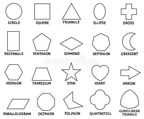 形状色彩简笔画组成