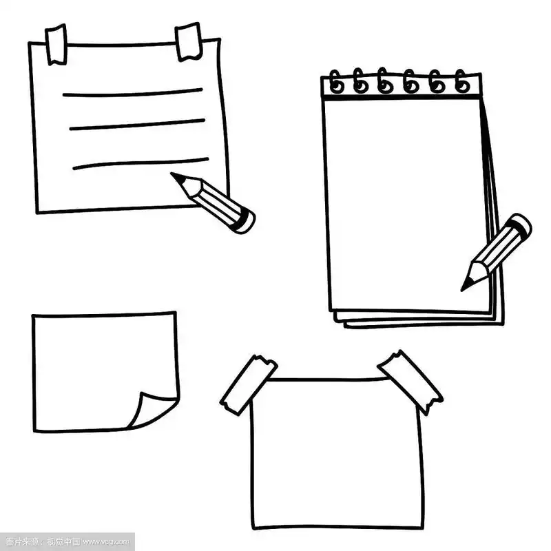 设置手绘涂鸦便条纸