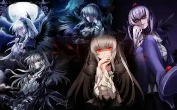 魅惑嗜血冷酷动漫少女