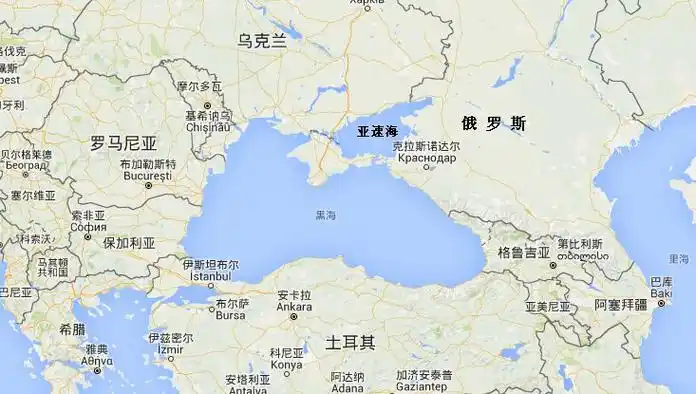 黑海地图,黑海是个内海吗