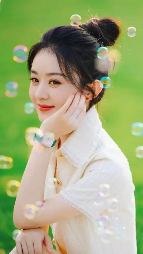 赵丽颖|壁纸好清爽好可爱#赵丽颖露营随拍