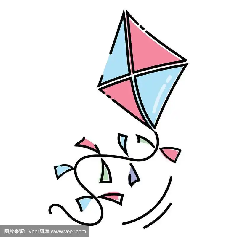 卡通风筝飞一个玩具