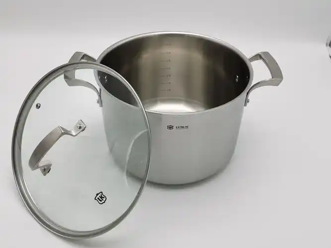 精工细作1810不锈钢三层一体成型汤锅炖锅煮锅汤锅