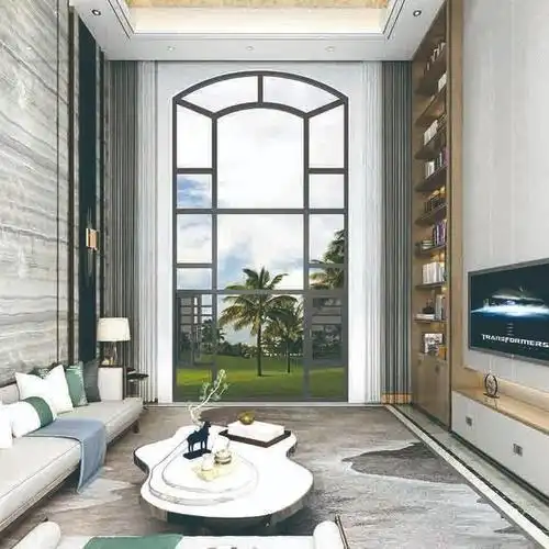 90型平开窗断桥铝封阳台窗中空玻璃断桥窗别墅洋房落地窗