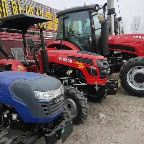 804中型东方红动力拖拉机四驱四缸加重后桥90马力农用拖拉机