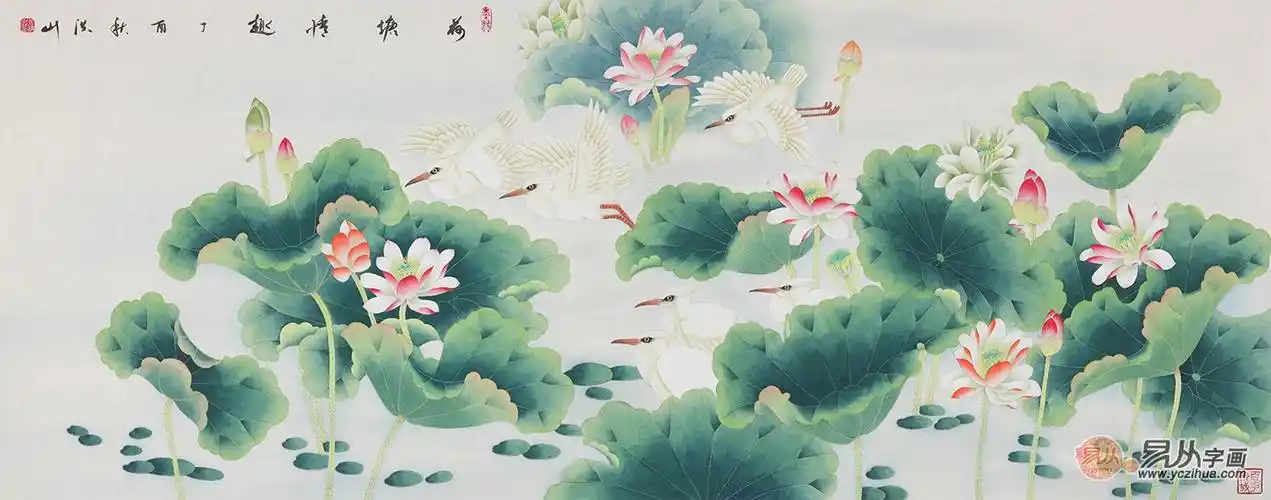 客厅挂什么装饰画好,爱家就给家精美花鸟画装饰!