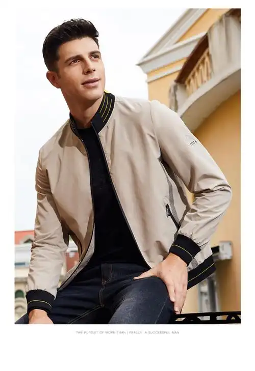 才子男装2019秋季新款夹克衫