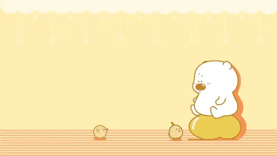 小囧熊可爱卡通电脑桌面壁纸