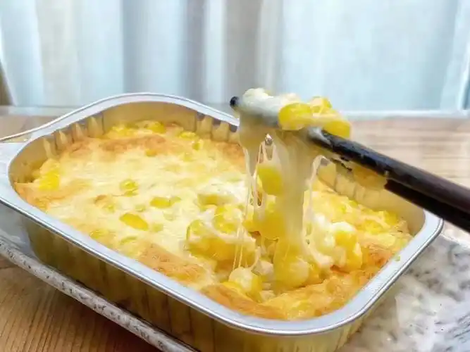 芝士焗玉米榴莲红薯250g锡纸盒装冷冻半成品网红拉丝芝士系列商用