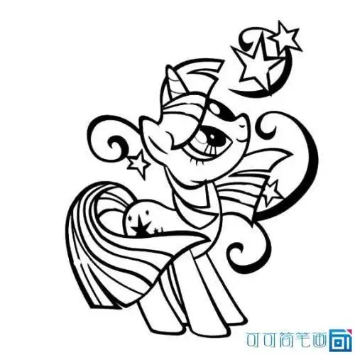 动物简笔画公主小动物步骤