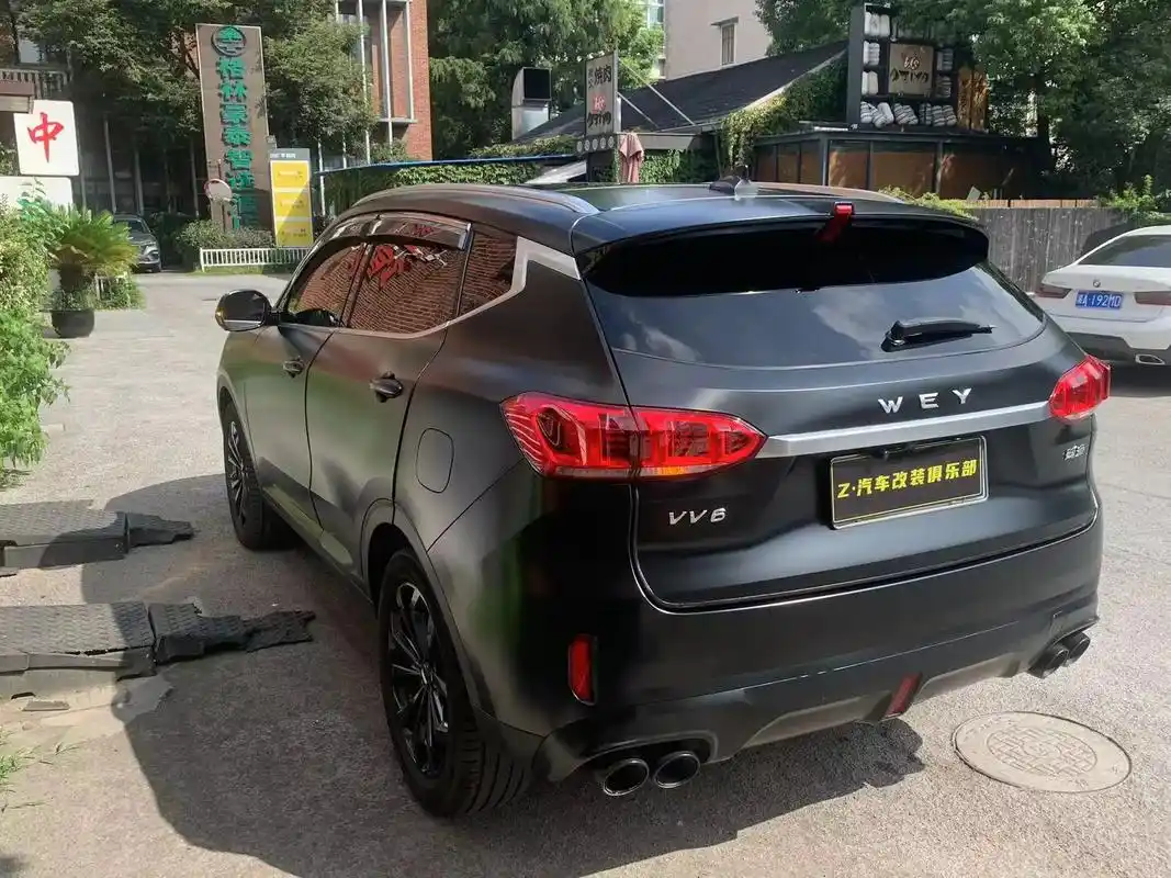 车身改色贴膜 长城魏派vv6陶瓷黑成品展示图 - 抖音