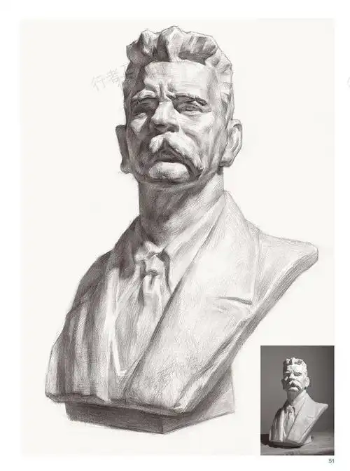易朋飞行者素描石膏像一本适合零基础学生的石膏像临本内容丰富涵盖面