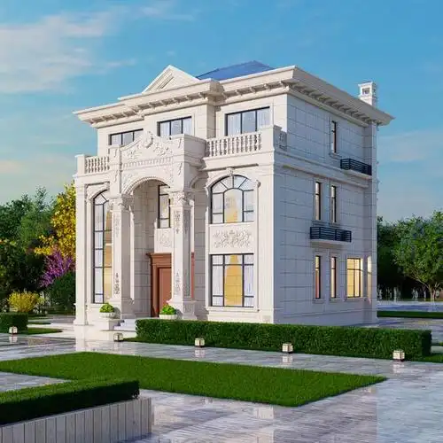 豪华欧式三层别墅设计图纸自建房设计图效果图户型布局图