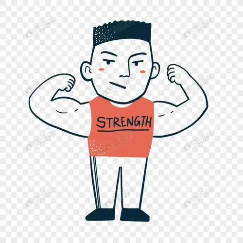 健身教练简笔画