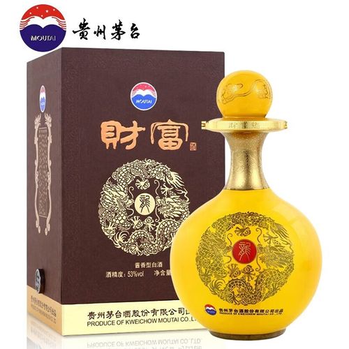 茅台(moutai)贵州茅台酒股份 53度酱香型白酒  财富龙酒 1l大坛礼盒装