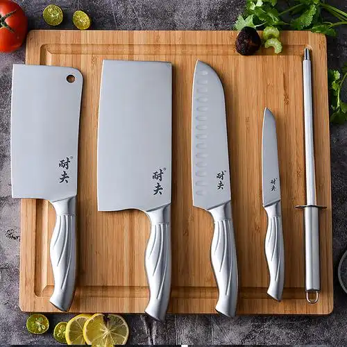 耐夫全套不锈钢厨房刀具套装德国厨具组合家用切菜刀套刀十件套