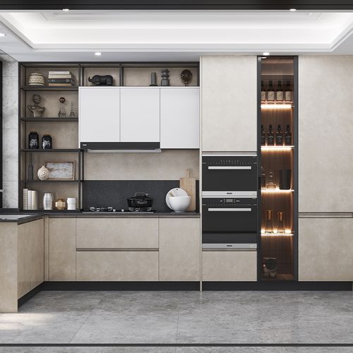 欧派整体橱柜定制现代石英石台面橱柜定制小户型橱柜林海预付金