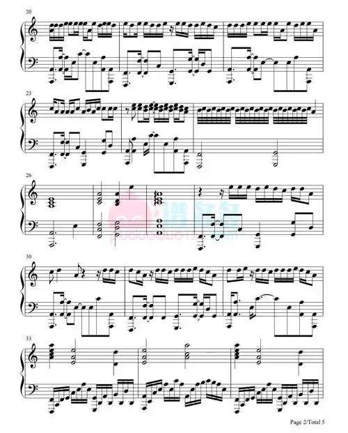 葛东琪《囍》钢琴谱