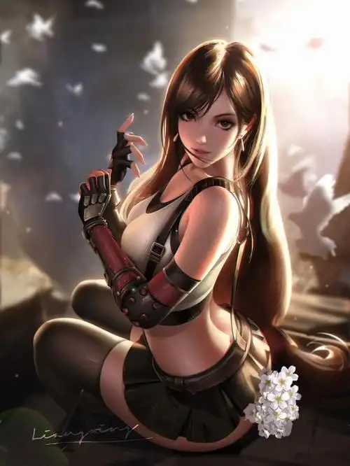 二次元高清美女动漫游戏美女人物cg插画图集分享,来自画师梁星