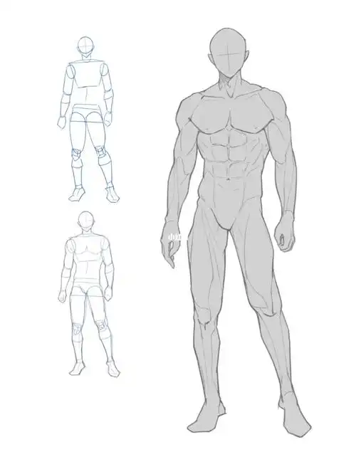 人体动态  #人体结构  #绘画素材  #每日一画  #画画