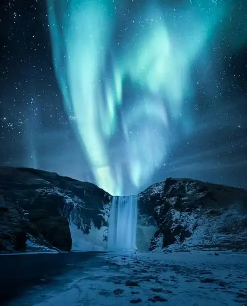 最美冰岛极光景色,图片大全,高清,图库-回车桌面