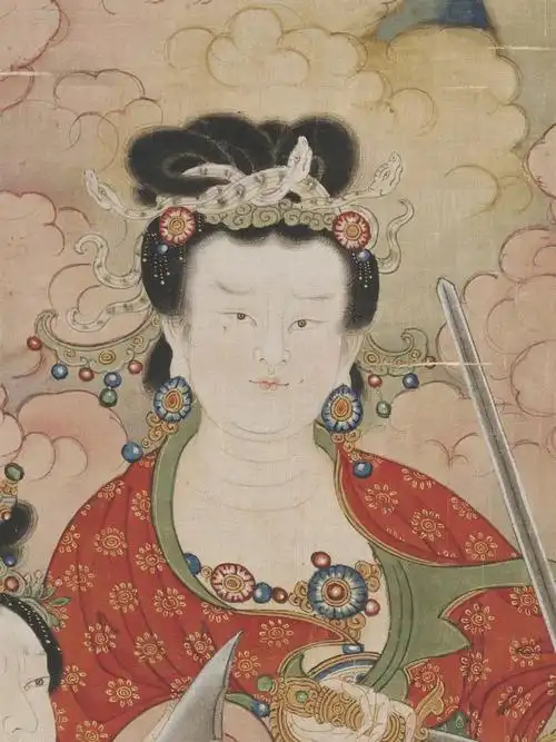 一百幅中国画49明代媲美壁画的罗刹女图卷