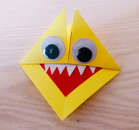 创意手工——小怪兽书签