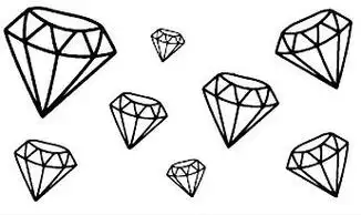 小钻石的纹身简笔画