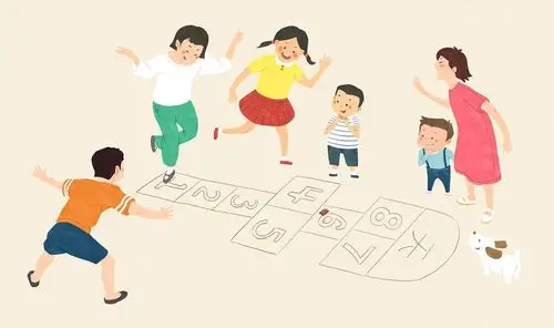 小营中心幼儿园中四班民间传统游戏——跳房子