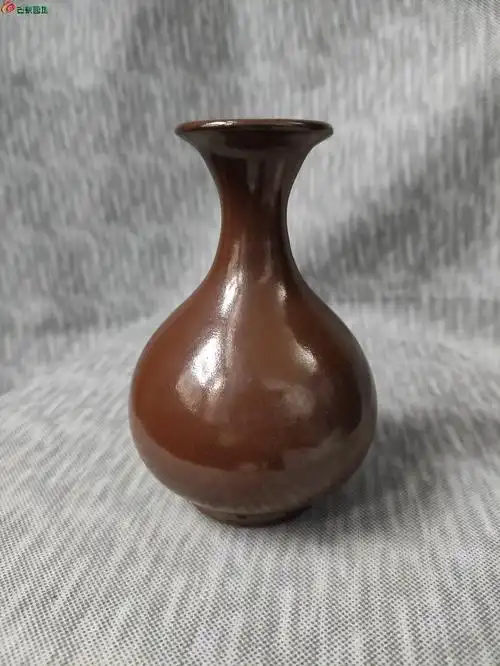 紫定釉玉壶春瓶 - 历代陶器瓷器 - 古泉社区