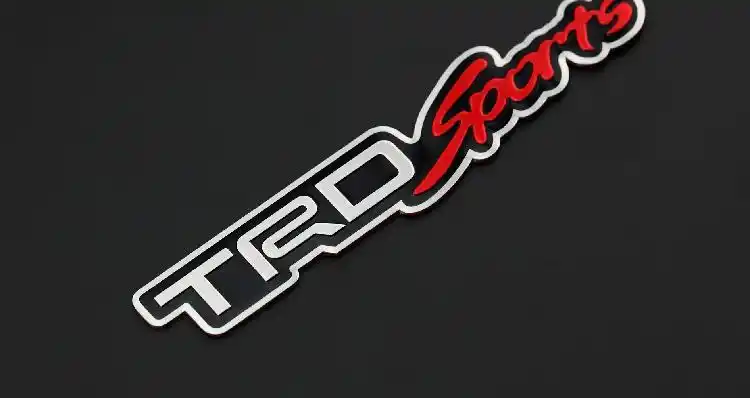 丰田trd sports车尾金属装饰贴