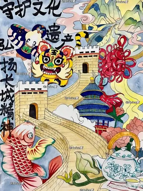 51张~中国传统文化主题绘画,非遗文化,传承文化