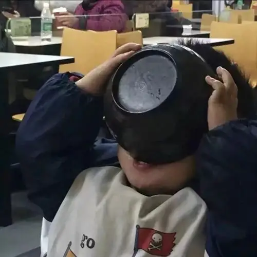 情侣头像 吃大碗宽面