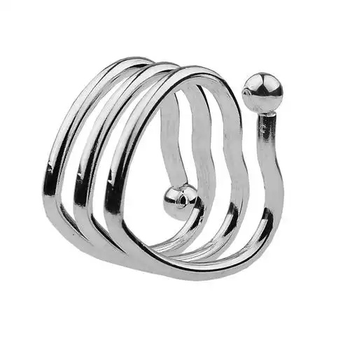 d-011成人用品男用阴囊吊坠束缚器磁铁阳具环心波浪阳具环4/1