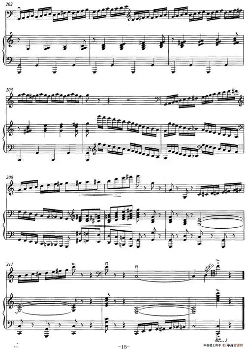 随想曲提琴谱 低音提琴 钢琴伴奏 器乐乐谱 中国曲谱网谁帮我找一篇