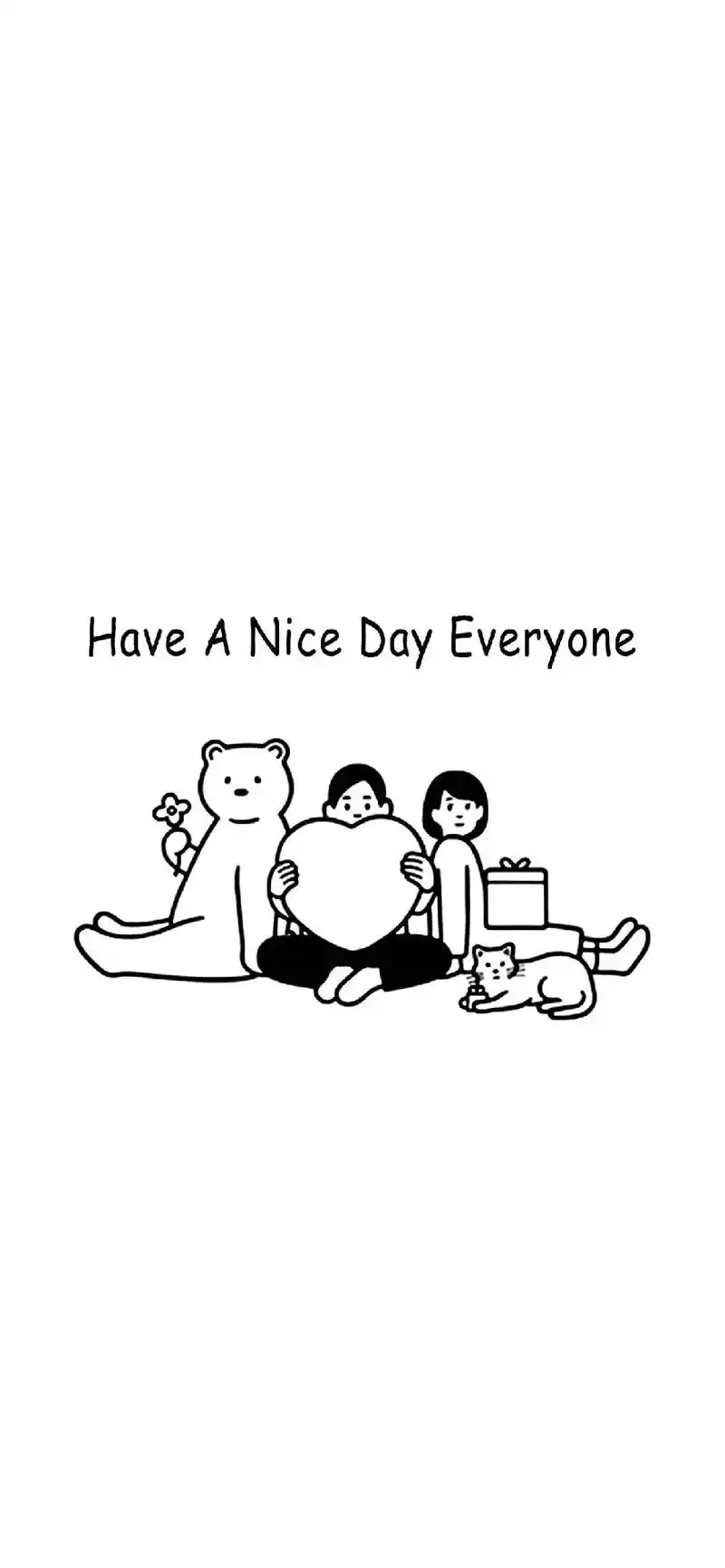 黑白色系ins风漫画壁纸干净简约高级感