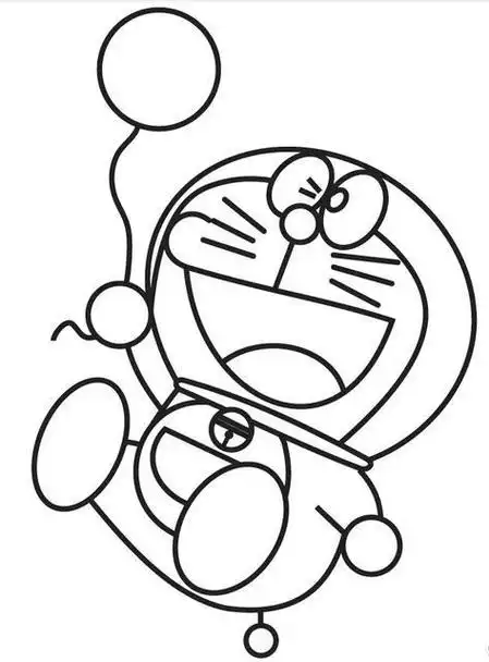 哆啦a梦漫画图片哆啦a梦简笔画机器猫简笔画哆啦a梦简笔画图片之你好