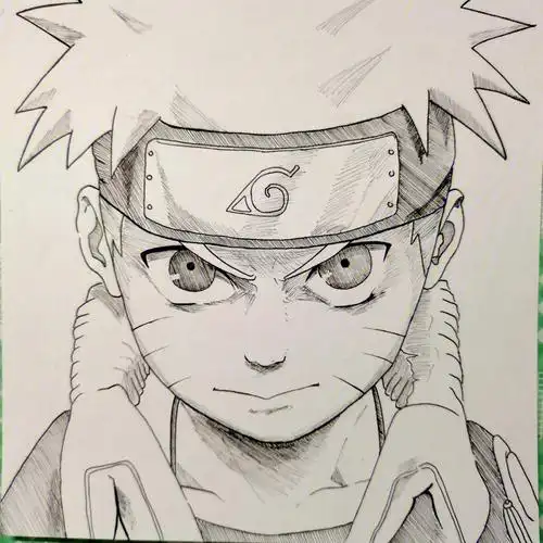 火影忍者鸣人临摹