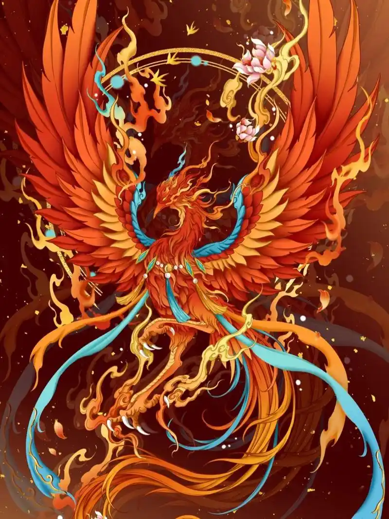 【天之四灵——朱雀】 朱雀终于画好了.呜呜呜.我人麻了.