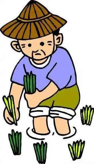 种地卡通人物简笔画