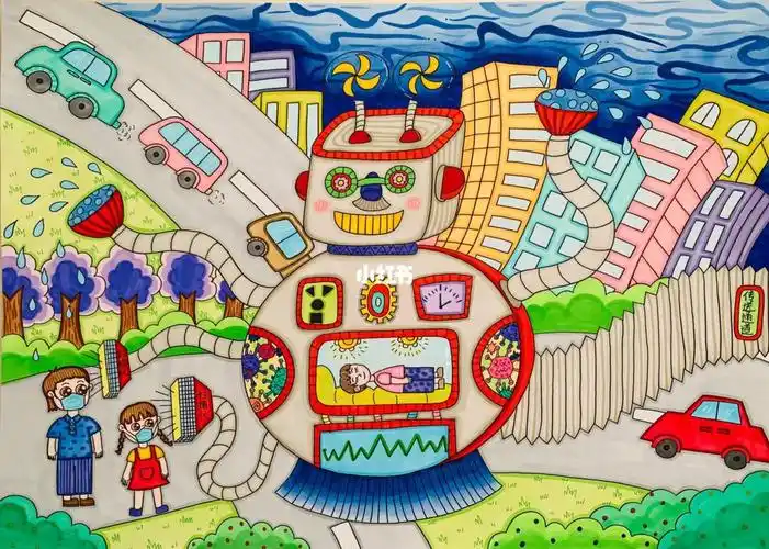 4k科幻画新冠医疗机器人