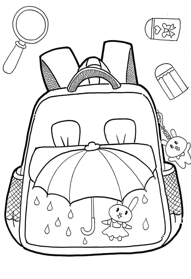 儿童画教程《我的新书包》又准备开学啦!